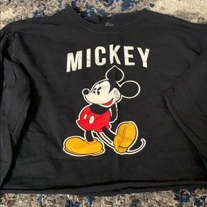 Mickey Mouse long sleeved crop top